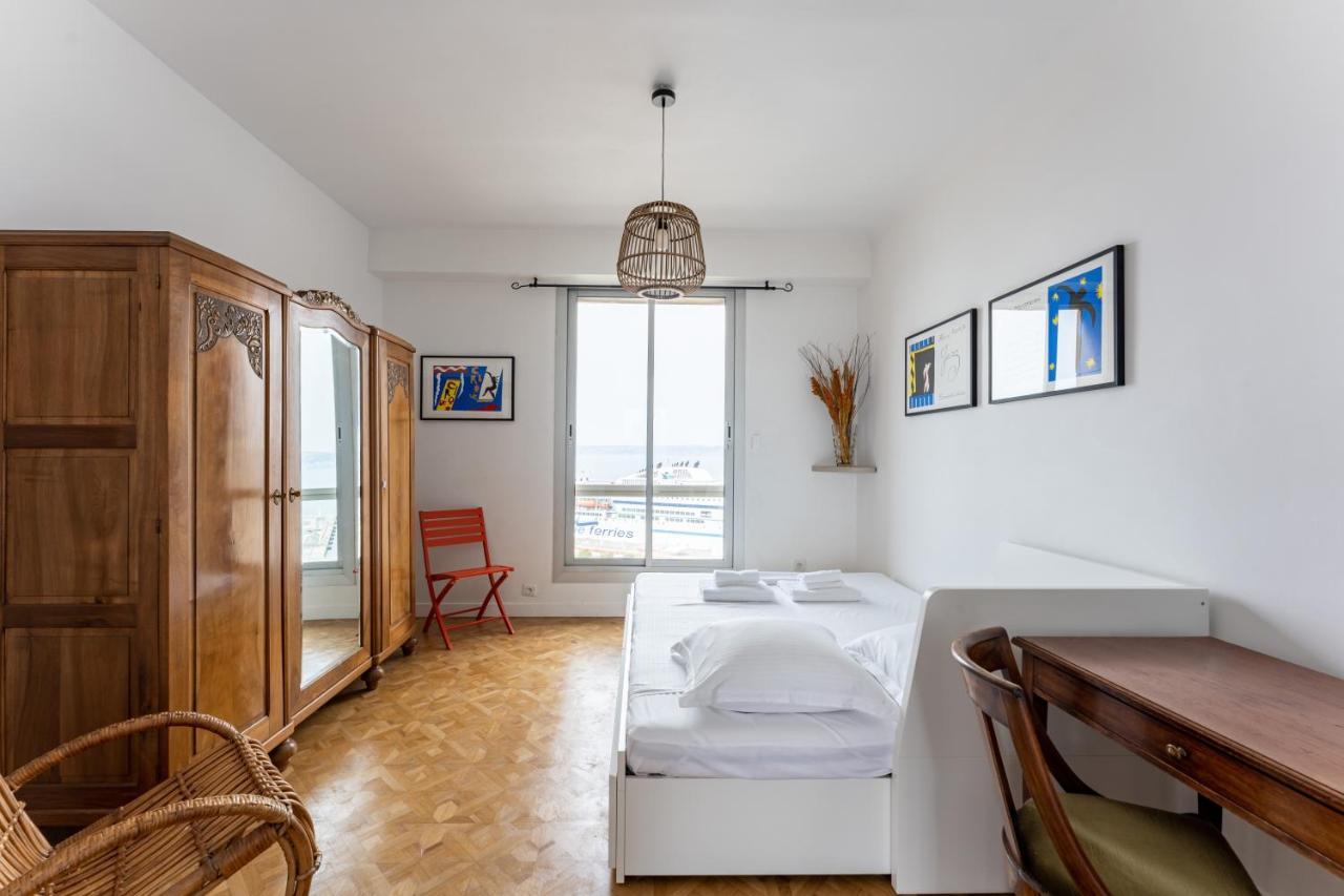 Blue Bay - Superbe Vue Sur Le Vieux Port Appartement Marseilles Buitenkant foto