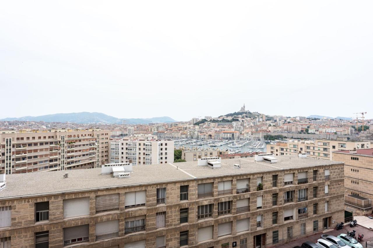 Blue Bay - Superbe Vue Sur Le Vieux Port Appartement Marseilles Buitenkant foto